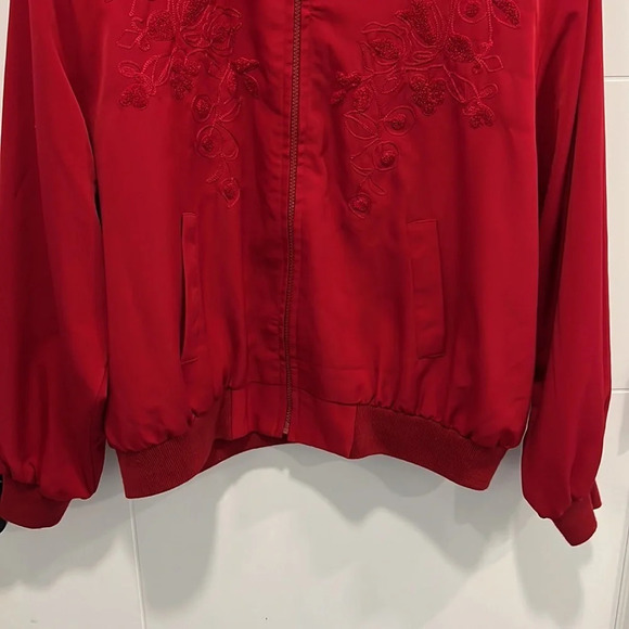 Vintage Emily  zip up blazer coat size medium - Picture 4 of 11